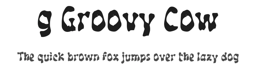 g Groovy Cow