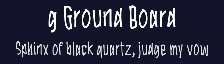g Ground Board by wepfont.com — Script Handwritten Font — thumbnail 2