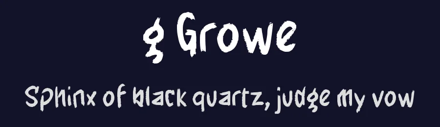 g Growe by wepfont.com — Script Handwritten Font — thumbnail 2