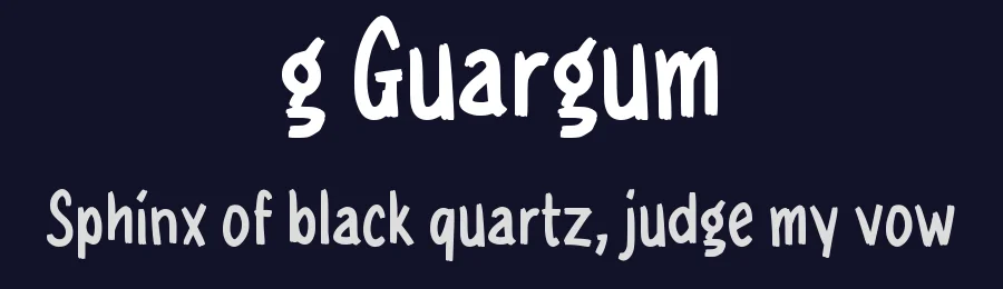 g Guargum by wepfont.com — Script Handwritten Font — thumbnail 2