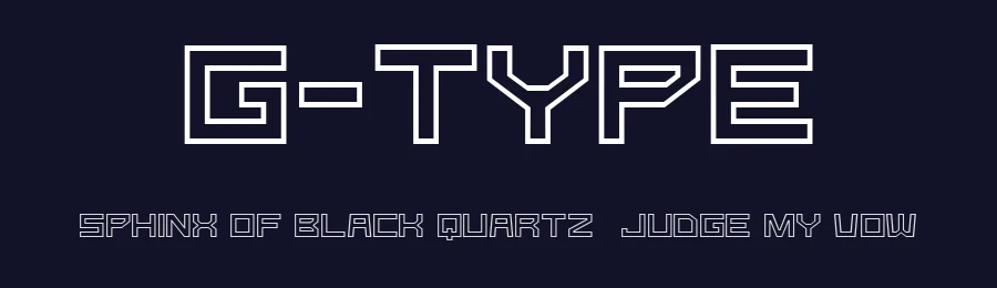 G-Type by Goma Shin — Display Font — thumbnail 2