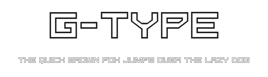 G-Type by Goma Shin — Display Font