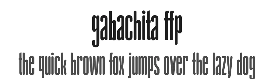 Gabachita FFP by deFharo — Sans Serif Font