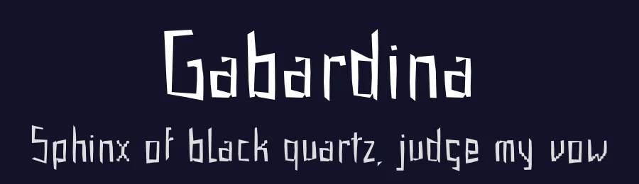 Gabardina by deFharo — Decorative Font — thumbnail 2
