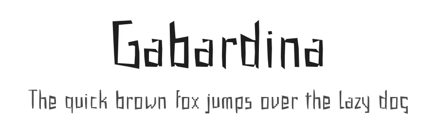 Gabardina by deFharo — Decorative Font