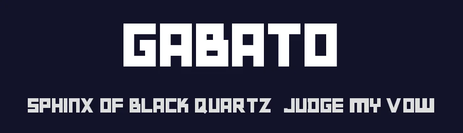 Gabato by DaeDesign — Display Font — thumbnail 2