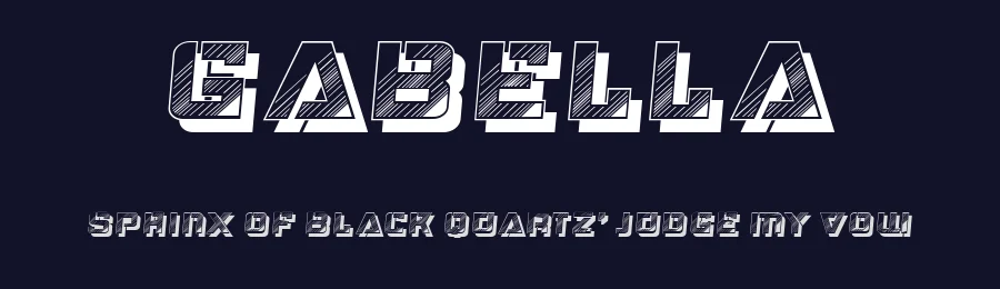 Gabella by Vladimir Nikolic — Display Font — thumbnail 2