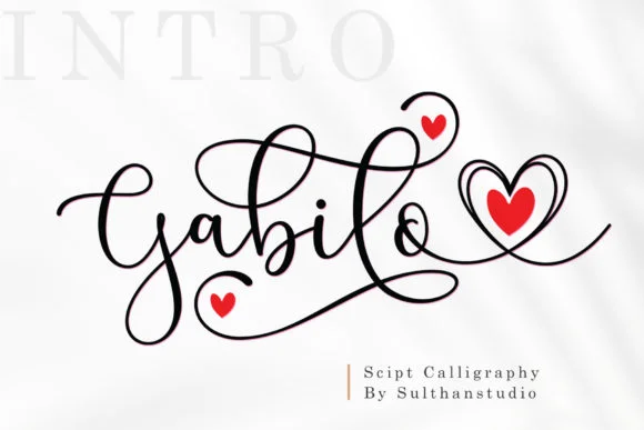 Gabilo Font by Sulthan Studio — Script Handwritten Font