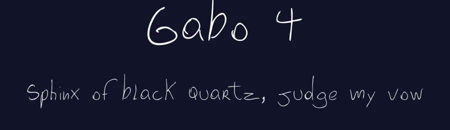 Gabo 4 by Gabriel De Ioannes Becker — Script Handwritten Font — thumbnail 2