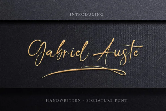 Gabriel Auste Font by Creaditive Design — Script Handwritten Font
