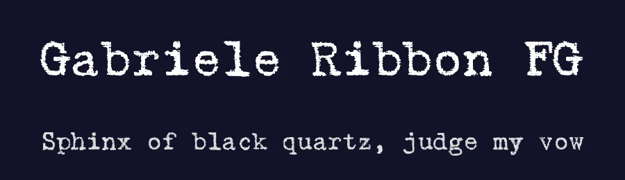 Gabriele Ribbon FG by FontGrube AH — Decorative Font — thumbnail 2