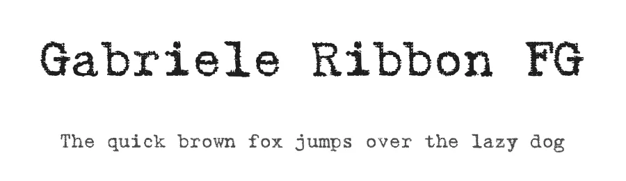Gabriele Ribbon FG by FontGrube AH — Decorative Font