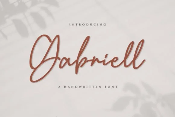 Gabriell Font by Aqeel_Art — Script Handwritten Font