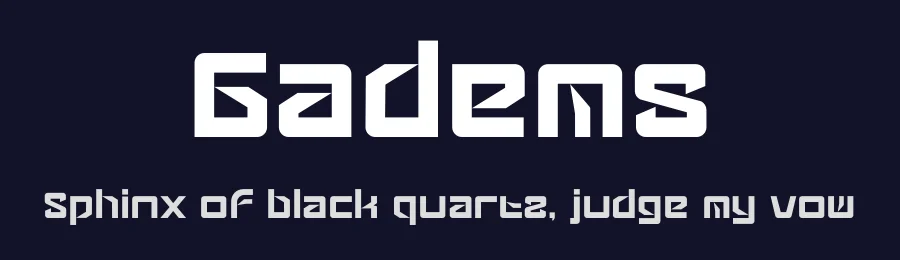 Gadems by Limitype — Display Font — thumbnail 2