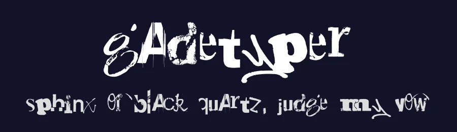 Gadetyper by Christian Koch — Decorative Font — thumbnail 2