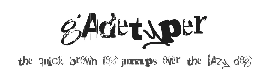 Gadetyper by Christian Koch — Decorative Font