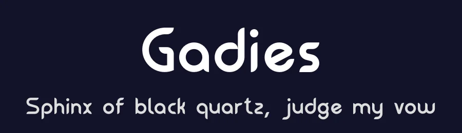 Gadies by Faldy Kudo — Sans Serif Font — thumbnail 2