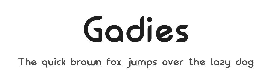 Gadies by Faldy Kudo — Sans Serif Font