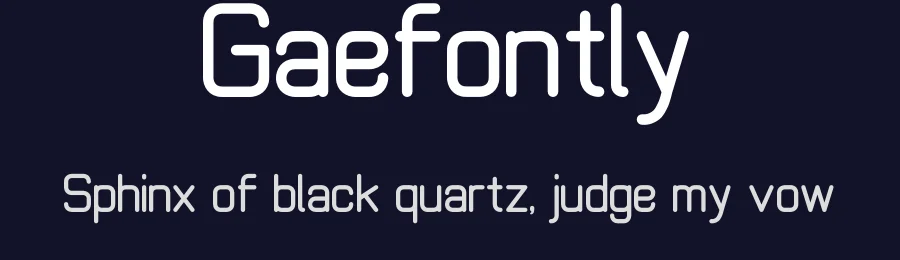 Gaefontly by WeeS Kreatip — Sans Serif Font — thumbnail 2