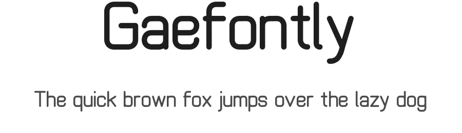 Gaefontly by WeeS Kreatip — Sans Serif Font