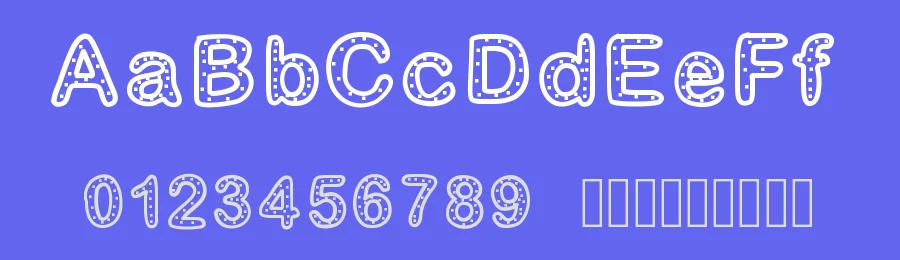 Gaelle Number 2 by Gaelleing — Decorative Font — thumbnail 3