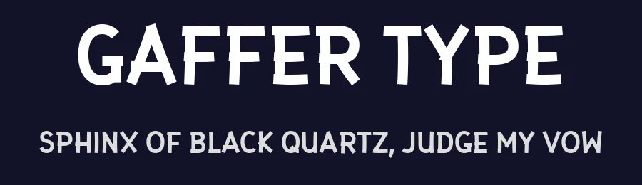 Gaffer Type by Archetype — Decorative Font — thumbnail 2