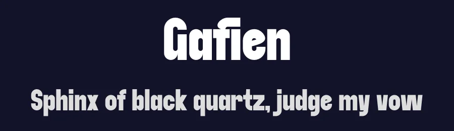 Gafien by Marvadesign — Sans Serif Font — thumbnail 2