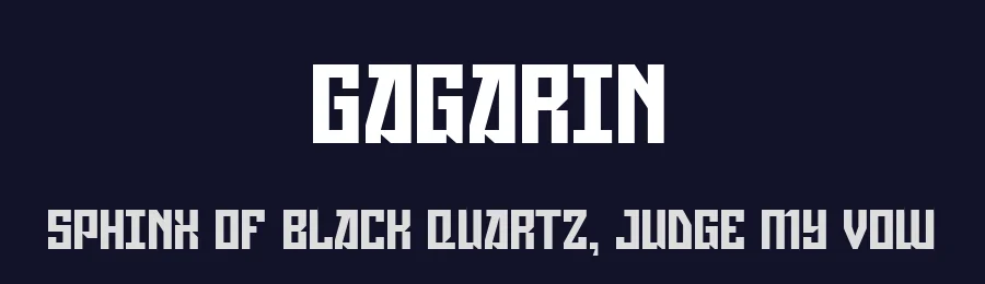 Gagarin by No Images Fonts — Decorative Font — thumbnail 2