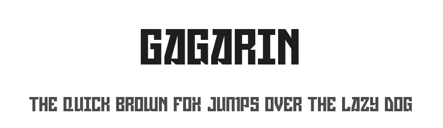 Gagarin by No Images Fonts — Decorative Font
