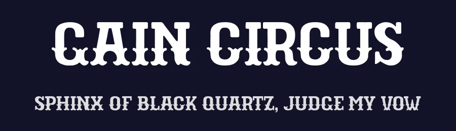 Gain Circus by Woodcutter — Decorative Font — thumbnail 2