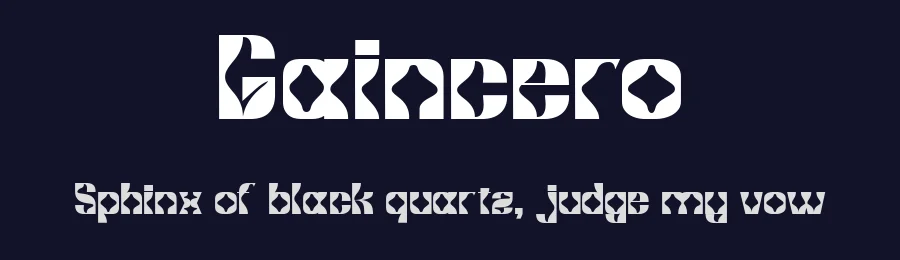 Gaincero by Muksal Creative — Decorative Font — thumbnail 2