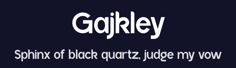 Gajkley by Storytype Studio — Sans Serif Font — thumbnail 2