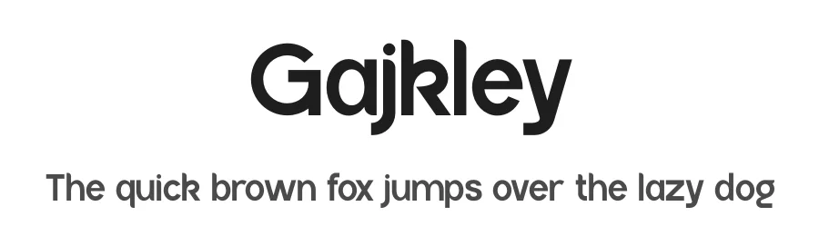 Gajkley by Storytype Studio — Sans Serif Font