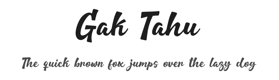 Gak Tahu