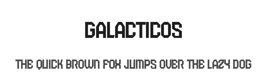 Galacticos by Trequartista Studio β Display Font