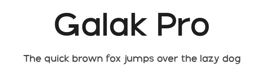 Galak Pro by Luhop Creative — Sans Serif Font