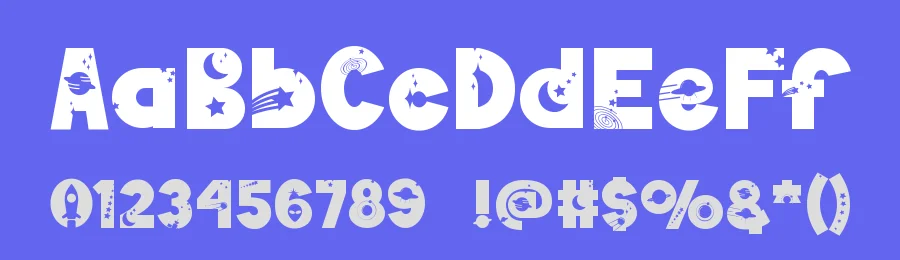 Galaksi by Satoro Satoro — Decorative Font — thumbnail 3