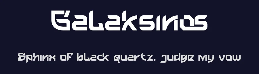 Galaksinos by Sronstudio — Display Font — thumbnail 2