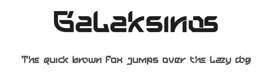 Galaksinos by Sronstudio — Display Font