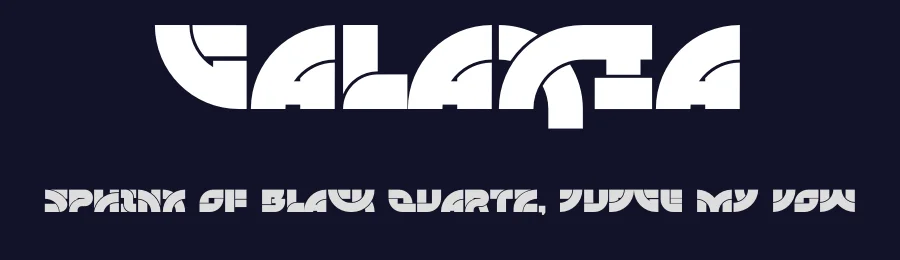 Galaxia by Mocha Frappuccino — Display Font — thumbnail 2