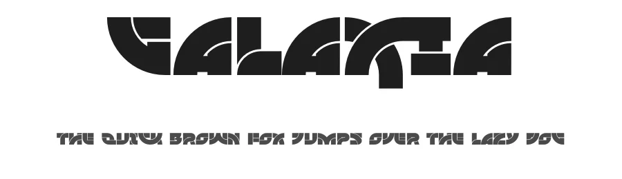 Galaxia by Mocha Frappuccino — Display Font