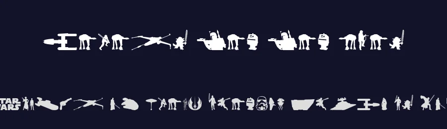 Galaxy Far Far Away by Iconian Fonts — Dingbats Font — thumbnail 2