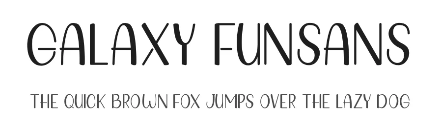 Galaxy Funsans by The Typerex — Decorative Font