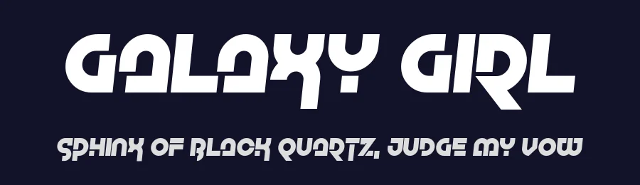 Galaxy Girl by Chequered Ink — Display Font — thumbnail 2