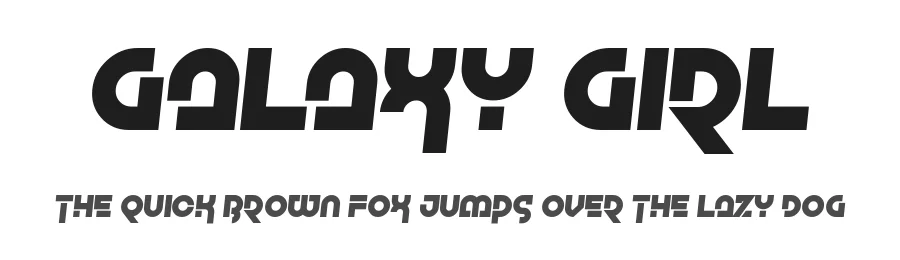 Galaxy Girl by Chequered Ink — Display Font