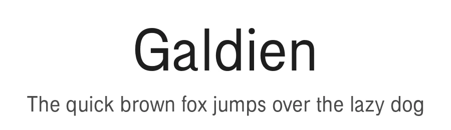 Galdien by Craft Supply Co. — Sans Serif Font