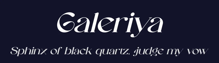 Galeriya by Gracetype Studio — Serif Font — thumbnail 2