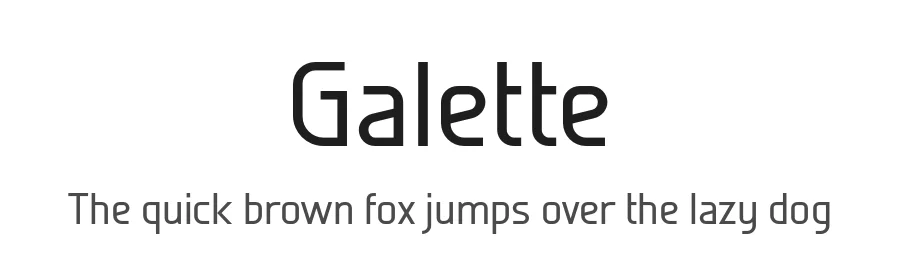 Galette by Paragraph — Sans Serif Font