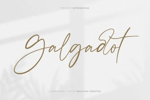 Galgadot Font by Maulana Creative by Maulana Creative — Script Handwritten Font