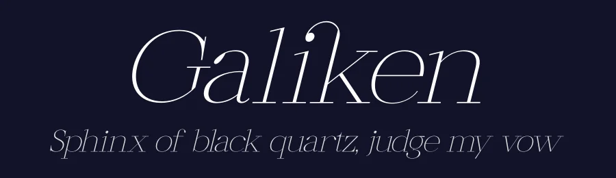 Galiken by Letterena Studios — Serif Font — thumbnail 2